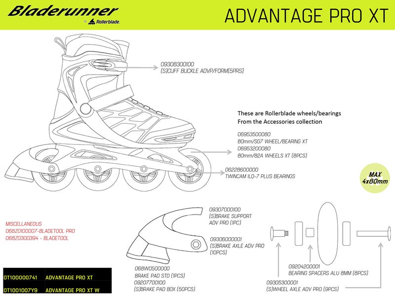 Bladerunner by Rollerblade Advantage Pro XT Men's Adult Fitness Inline Skate, Black and Red, Inline Skates,12 - Image 3